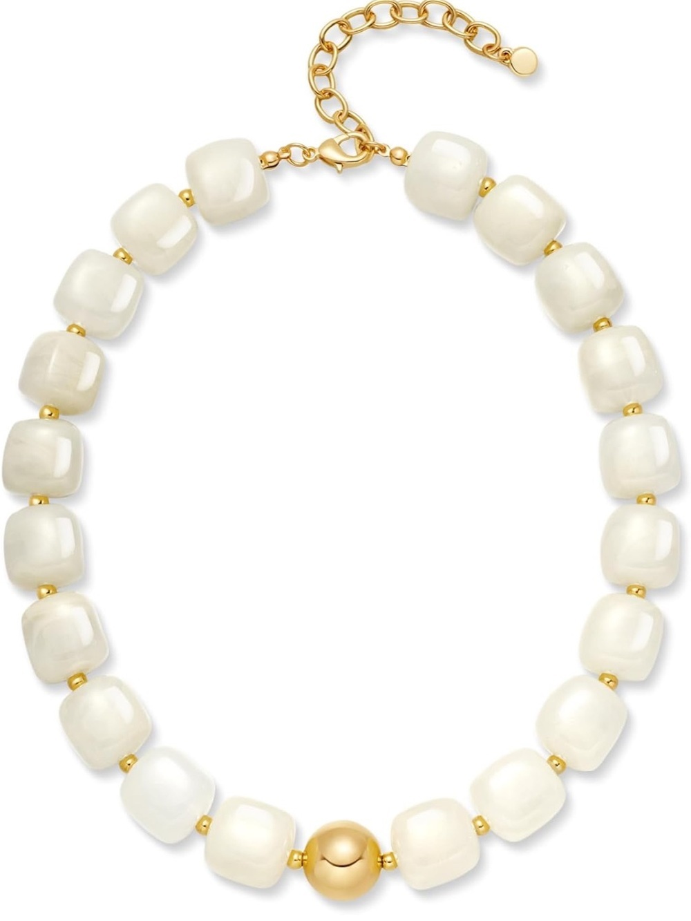 Cream Beaded Dopamine Necklace NEW - Picture 3 of 6